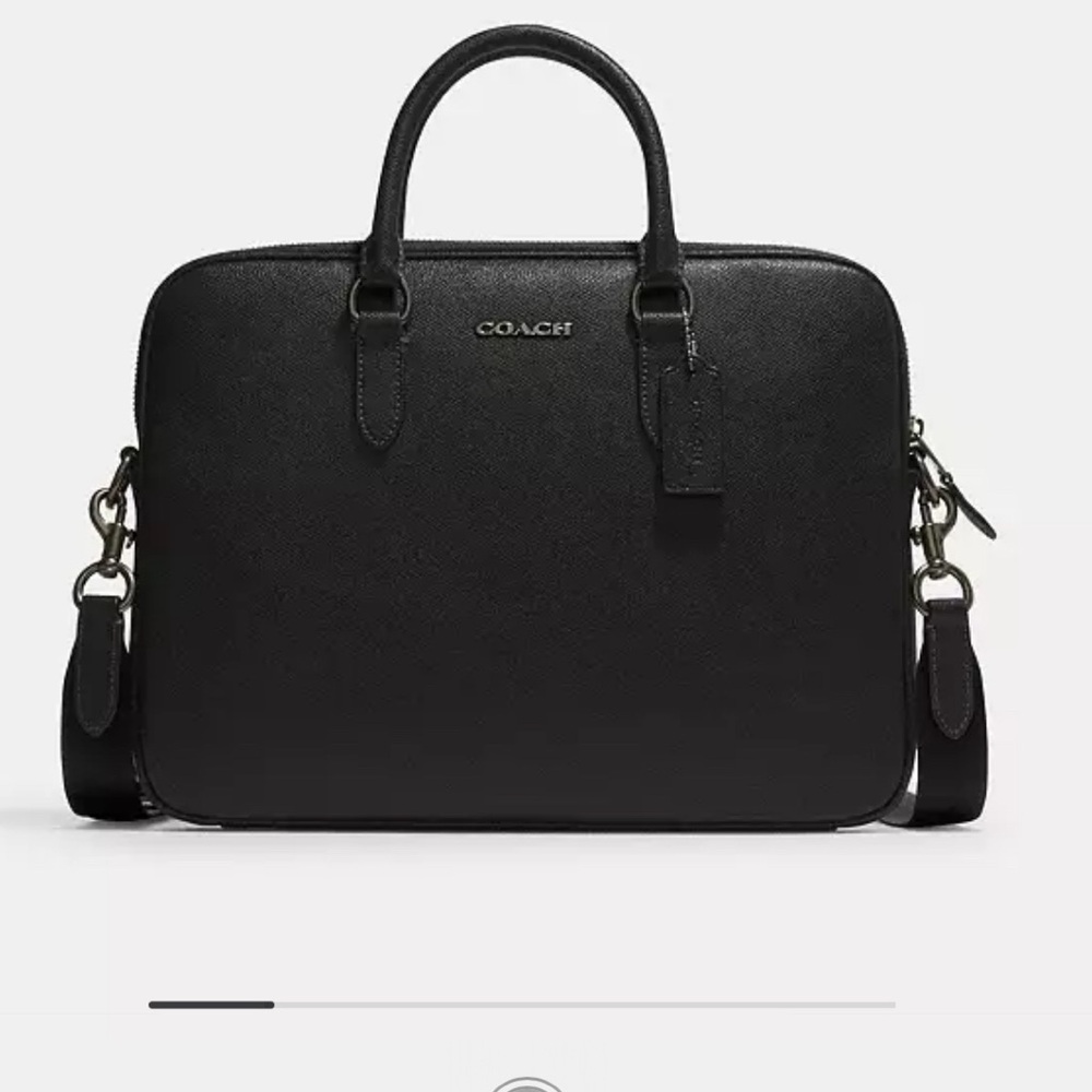 Coach Crossgrain leather brief